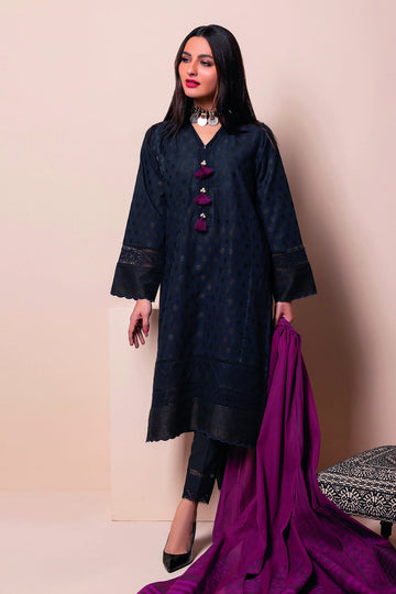 Aj22104 Black Khaadi Online Spring Summer 2022